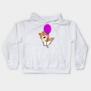 Hamster with Balloon Kids Hoodie